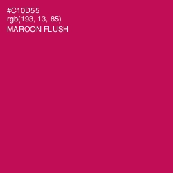 #C10D55 - Maroon Flush Color Image